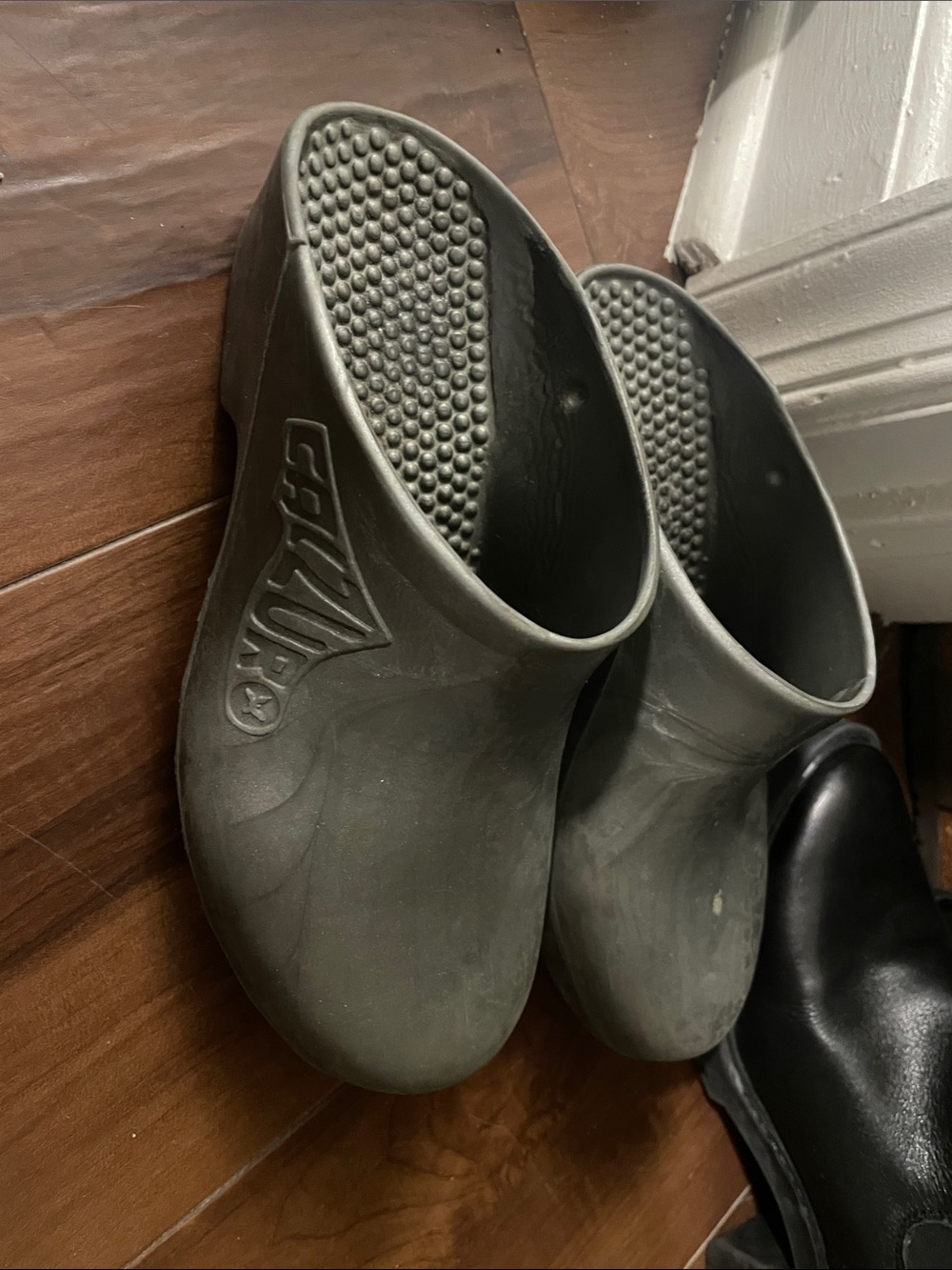 Calzuro Gray Clog Slip-Ons